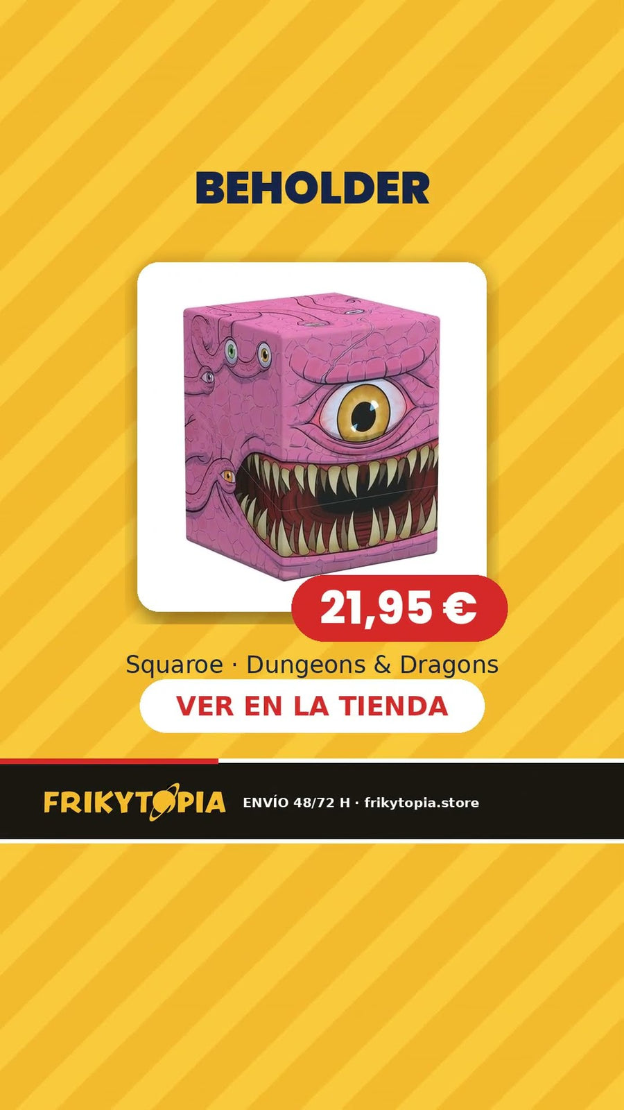 Squaroes Dungeons & Dragons: Beholder, Gnoll, Cartman y Collectors Case 🎲