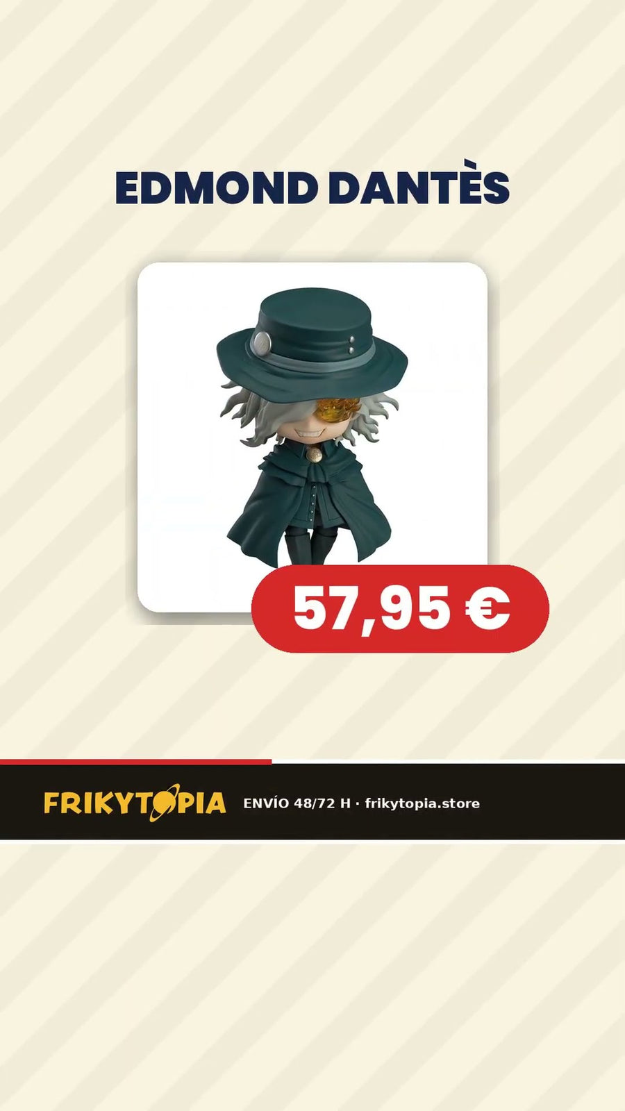 Figuras anime premium: Figma Saber of Red, Nendoroid Edmond Dantès, Rya y Kaworu