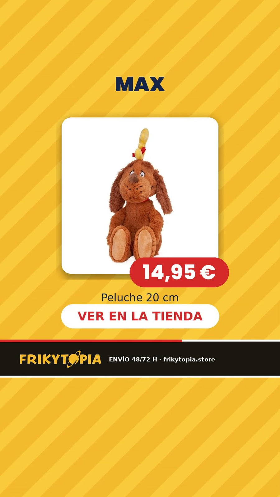 Peluches del Grinch a 14,95 €: Grinch, Papá Noel Grinch, Max y gorro 🎄