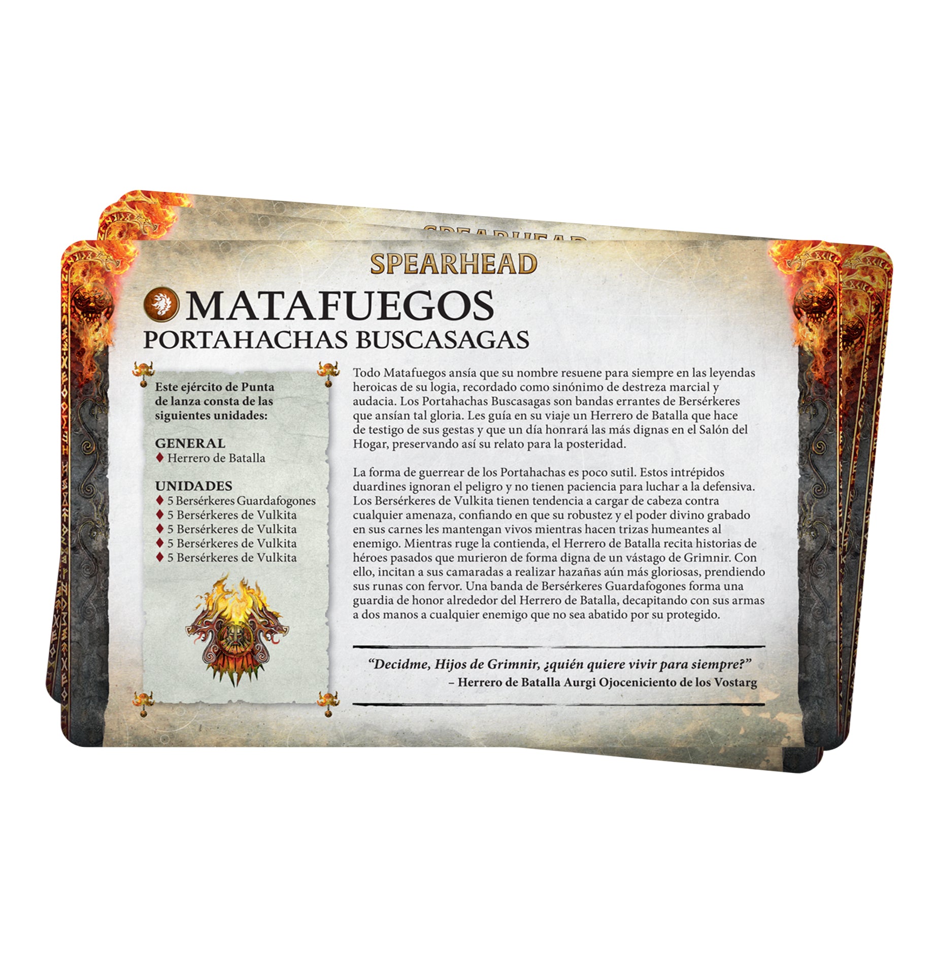 PACK DE FACCIÓN: MATAFUEGOS (ESPAÑOL)