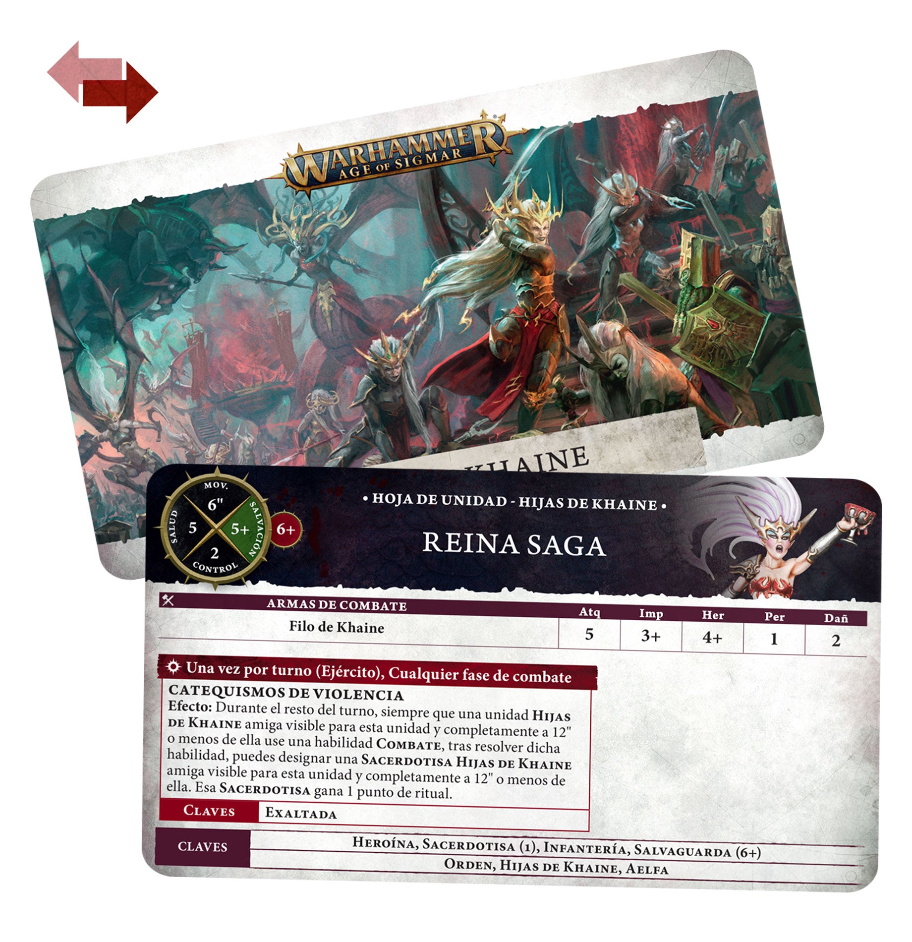 TARJETAS DE UNIDAD:DAUGHTERS O/KHAINE ES