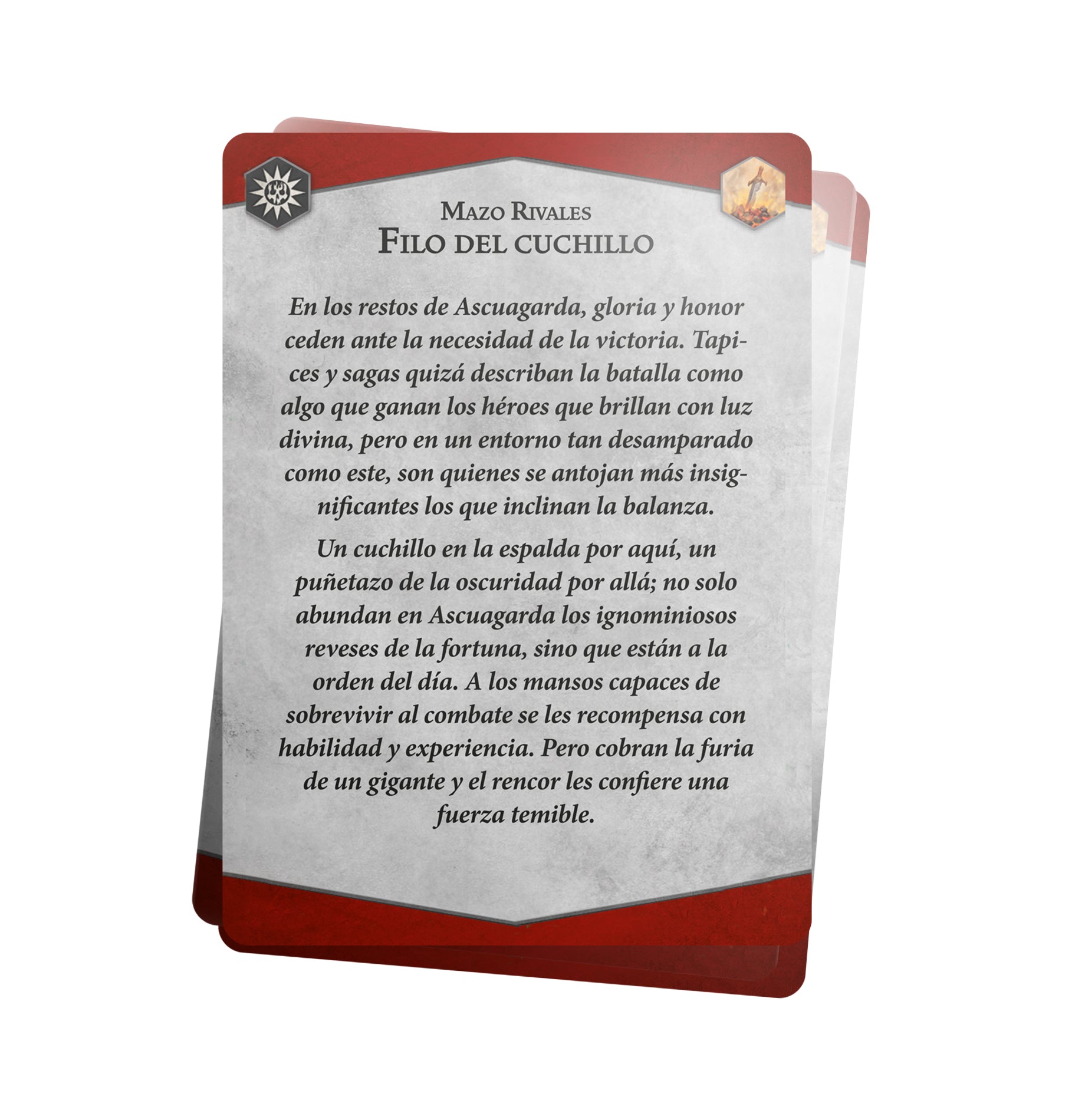 FILO DEL CUCHILLO: MAZO RIVALES (ESPAÑOL