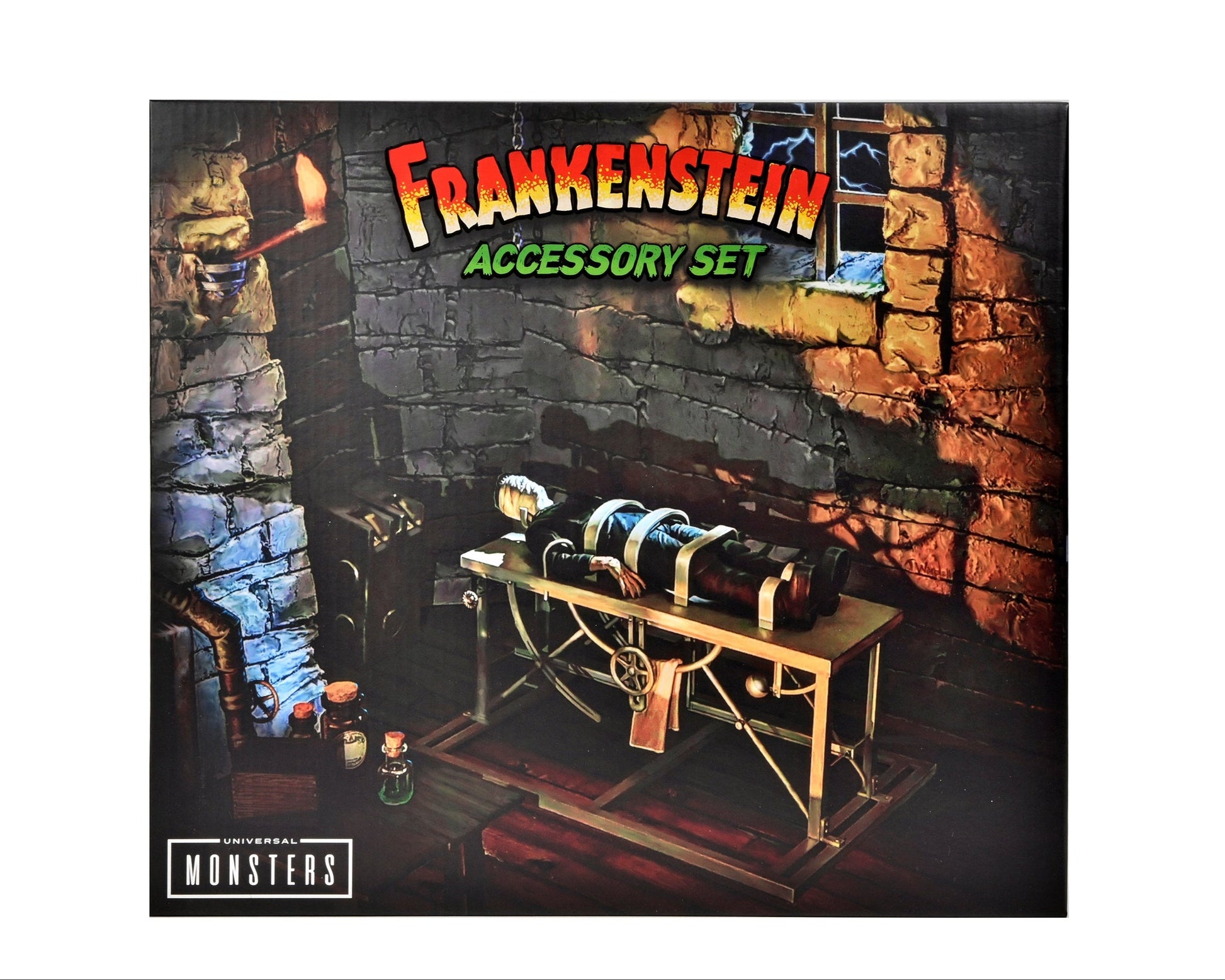 Accesorio figura neca universal monster frankenstein mesa de laboratorio