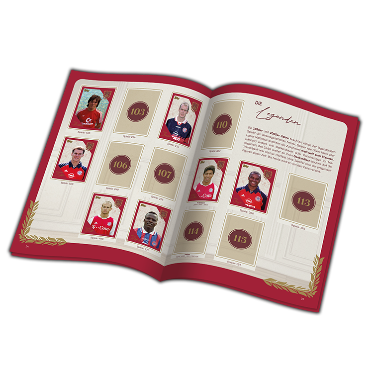 125 Jahre FC Bayern München Álbum para Cromos *Edición Alemán*