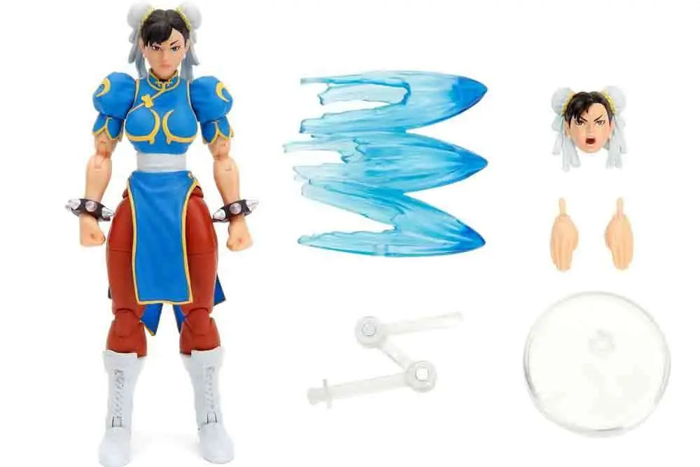 STREET FIGHTER 2 CHUN LI BLUE DRESS 1/12 DELUXE ACTION Figura