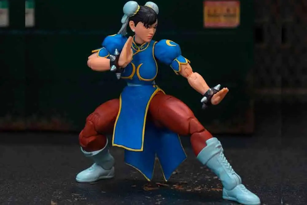 STREET FIGHTER 2 CHUN LI BLUE DRESS 1/12 DELUXE ACTION Figura