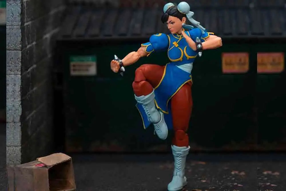 STREET FIGHTER 2 CHUN LI BLUE DRESS 1/12 DELUXE ACTION Figura