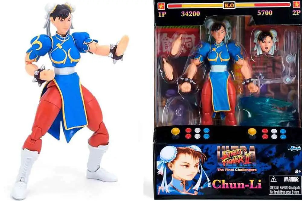 STREET FIGHTER 2 CHUN LI BLUE DRESS 1/12 DELUXE ACTION Figura