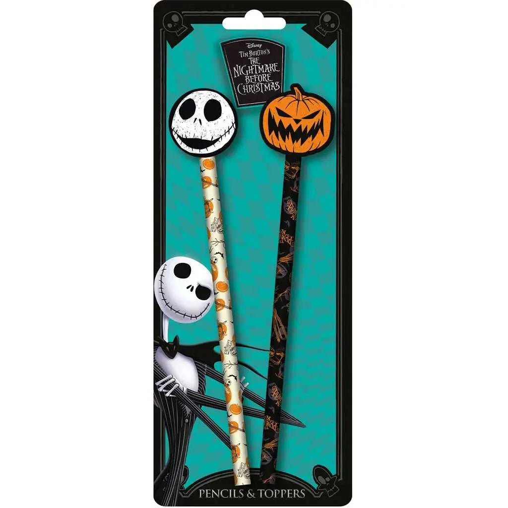 THE NIGHTMARE BEFORE CHRISTMAS 2 HEADS PENCILS & TOPPERS Frikytopia