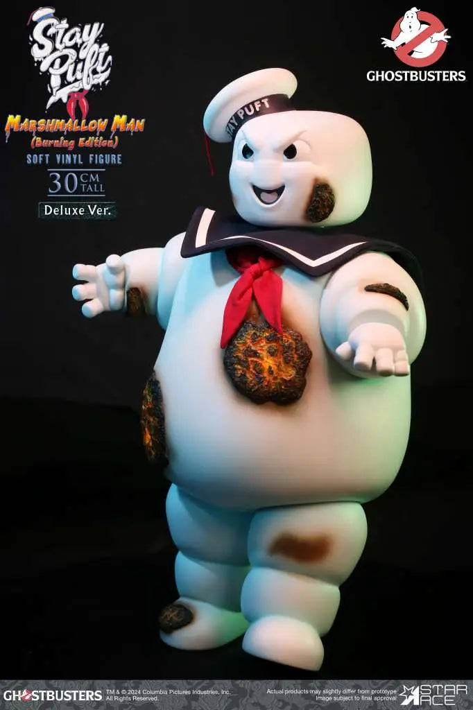 Ghostbusters Estatua Soft Vinyl Stay Puft Marshmallow Man Burnign Edition Deluxe Version 30 cm
