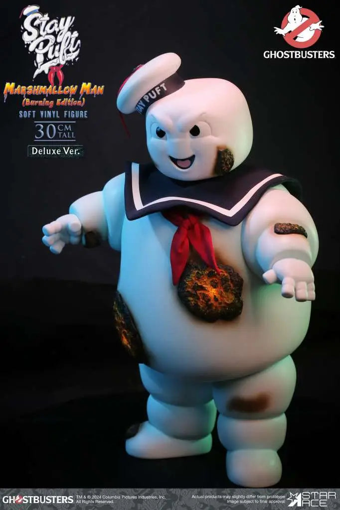 Ghostbusters Estatua Soft Vinyl Stay Puft Marshmallow Man Burnign Edition Deluxe Version 30 cm