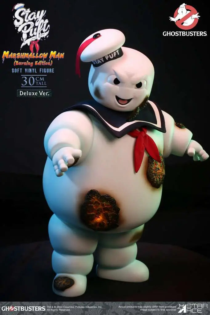 Ghostbusters Estatua Soft Vinyl Stay Puft Marshmallow Man Burnign Edition Deluxe Version 30 cm