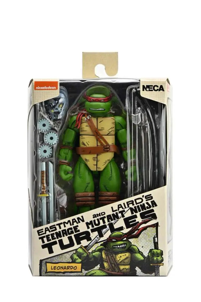 Figura neca teenage mutant ninja turtles mirage comics leonardo scale action 18cm