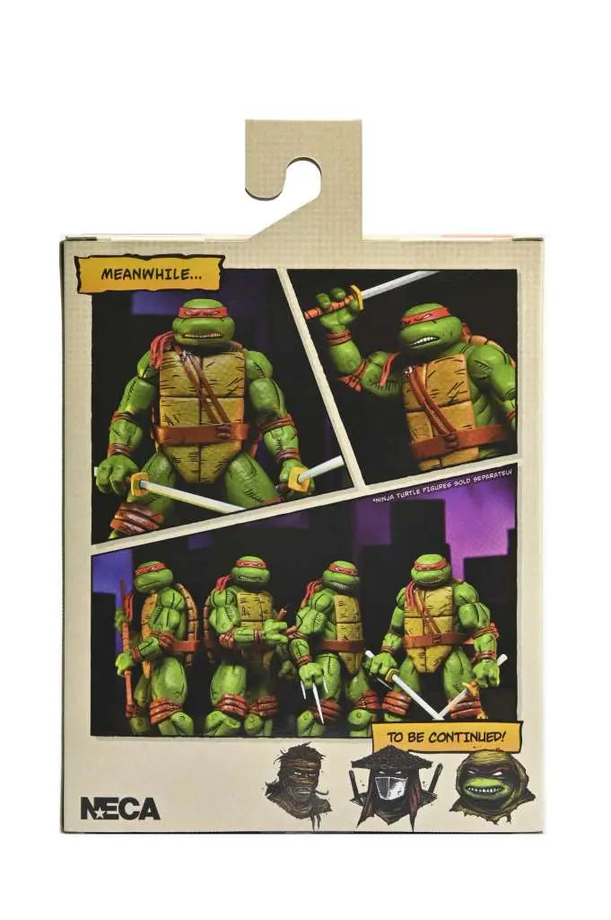 Figura neca teenage mutant ninja turtles mirage comics leonardo scale action 18cm