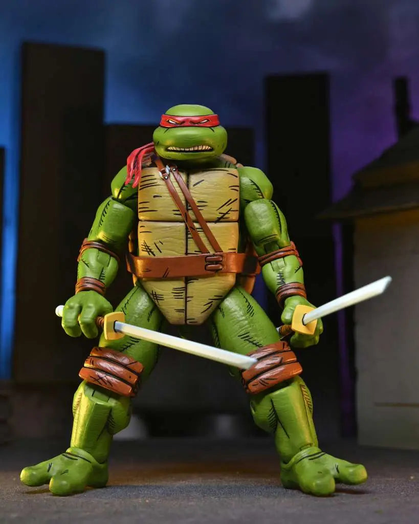 Figura neca teenage mutant ninja turtles mirage comics leonardo scale action 18cm