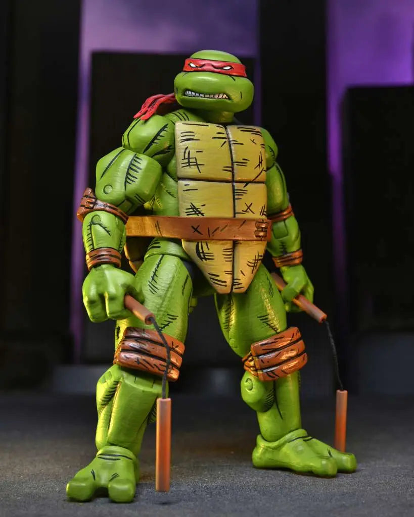 Figura neca teenage mutant ninja turtles mirage comics michelangelo scale action 18cm