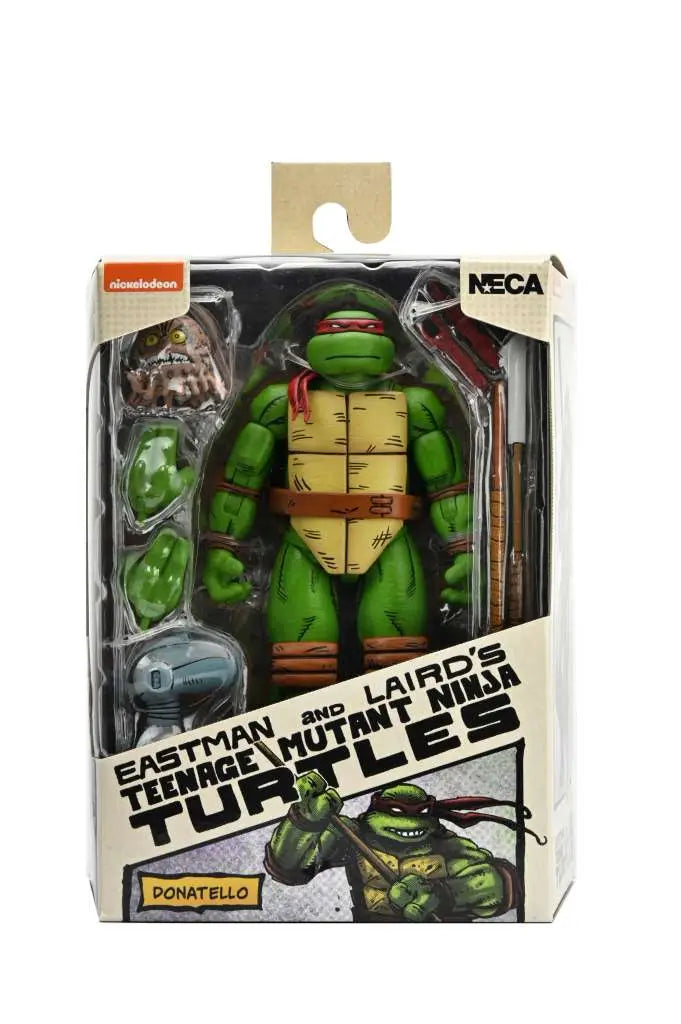 Figura neca teenage mutant ninja turtles mirage comics donatello scale action 18cm