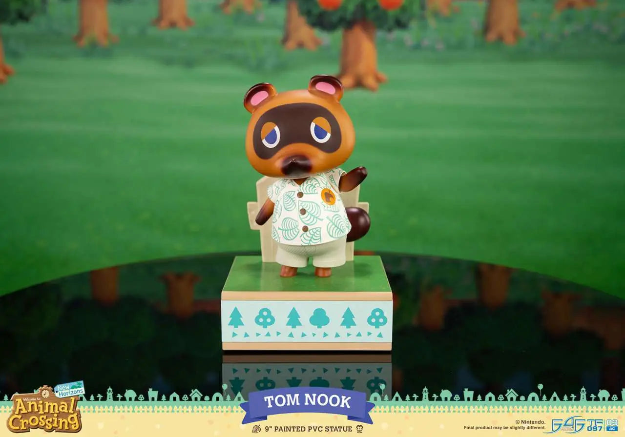 ANIMAL CROSSING NEW HORIZONS TOM NOOK PVC STATUE Frikytopia