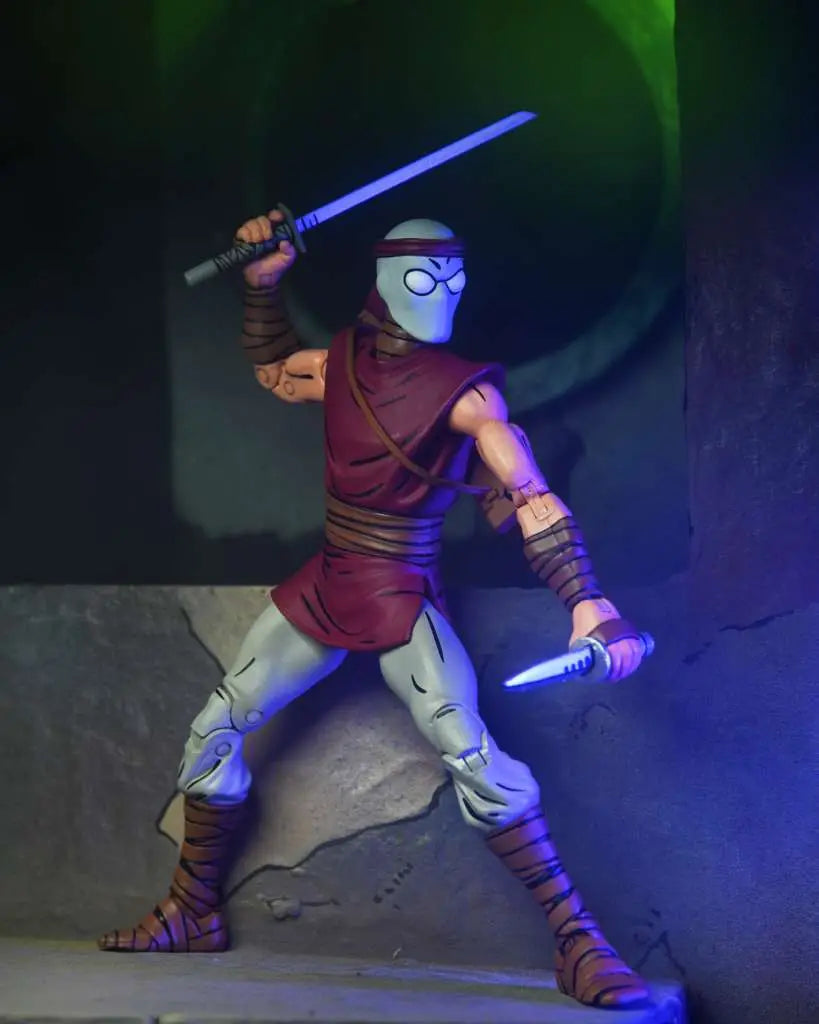 Figura neca teenage mutant ninja turtles mirage comics foot ninja classic colors scale action 18cm
