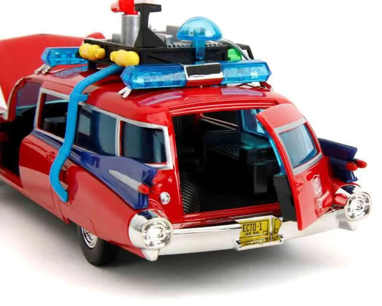 GHOSTBUSTERS x TRANSFORMERS ECTO-1 x OPTIMUS PRIME 1/24 DIE-CAST MODEL LIMITED EDITION