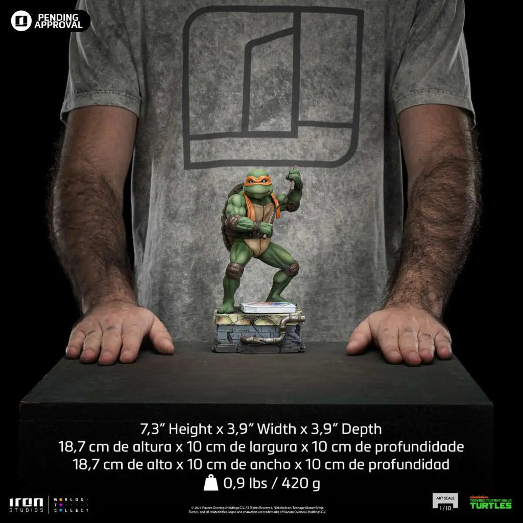 Tortugas Ninja Estatua 1/10 Art Scale Michelangelo 19 cm