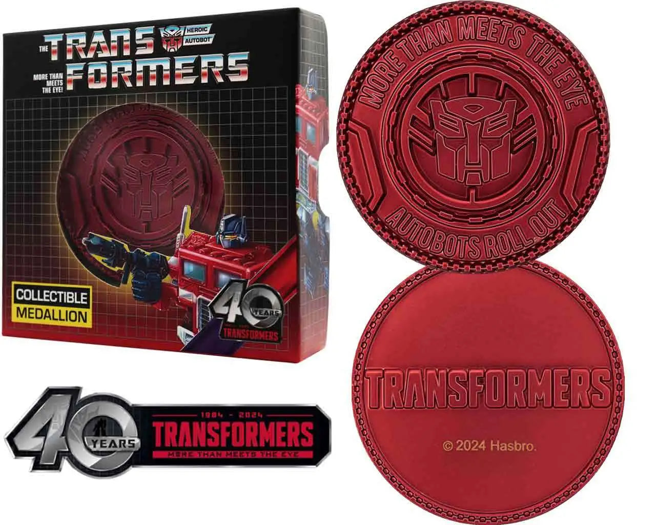 TRANSFORMERS - 40TH ANNIVERSARY - AUTOBOT MEDALLION Frikytopia