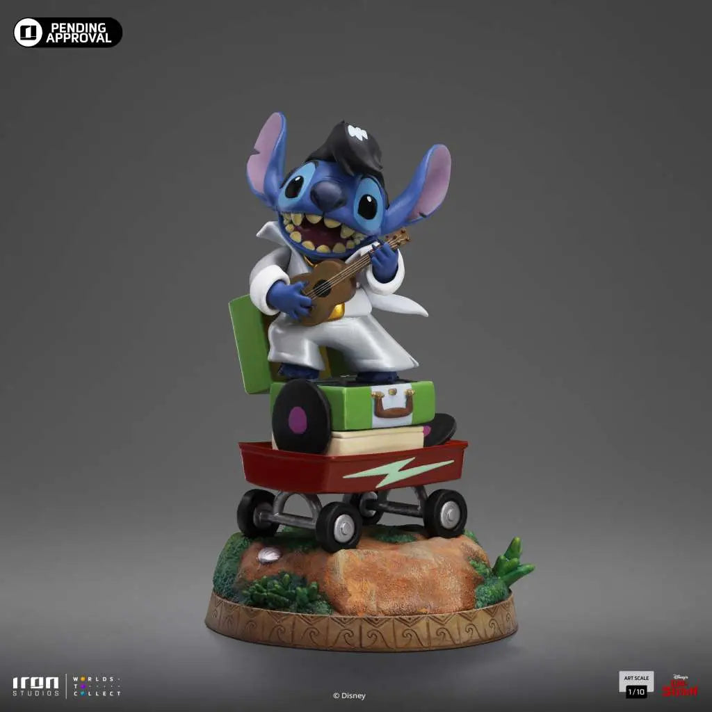Lilo & Stitch Estatua 1/10 Art Scale Stitch King of Rock 17 cm