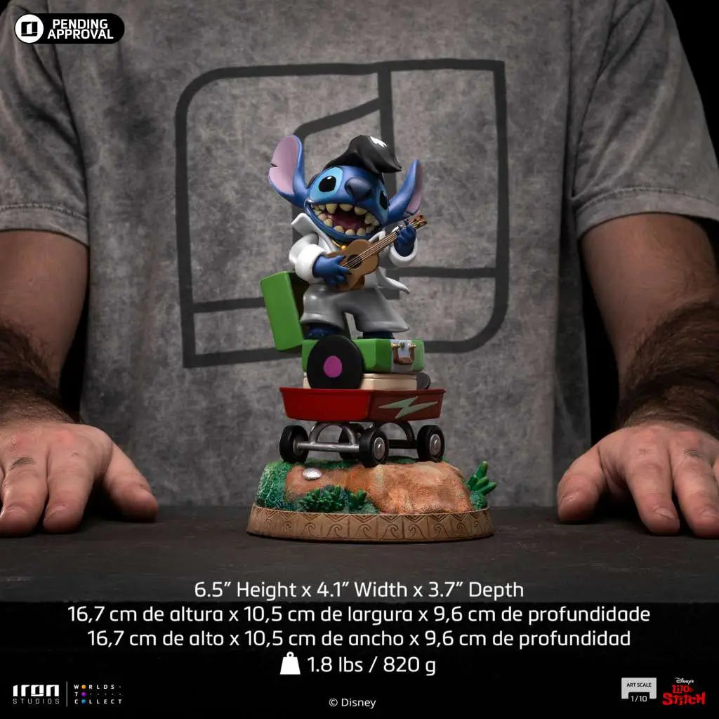 Lilo & Stitch Estatua 1/10 Art Scale Stitch King of Rock 17 cm
