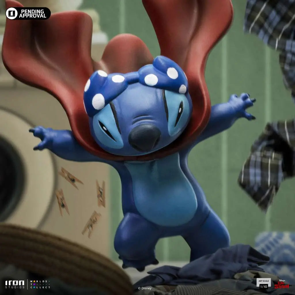 Lilo & Stitch Estatua 1/10 Art Scale Stitch Laundry 19 cm