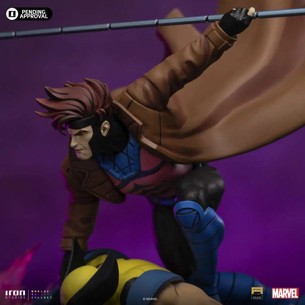 Marvel Estatua 1/10 Deluxe Art Scale X-Men´97 Gambit & Wolverine 29 cm