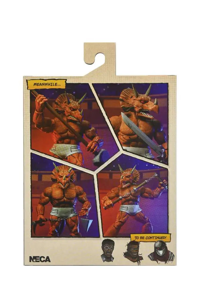 Figura Neca Teenage Mutant Ninja Turtles Mirage Comics Triceraton Gladiator Scale Action 18 cm