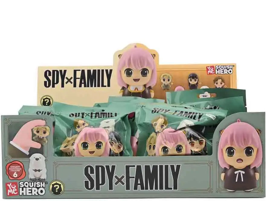 SPY X FAMILY - FOAM SQUISHY - BLIND BAGS  COUNTER DISPLAY (12 UNITS)