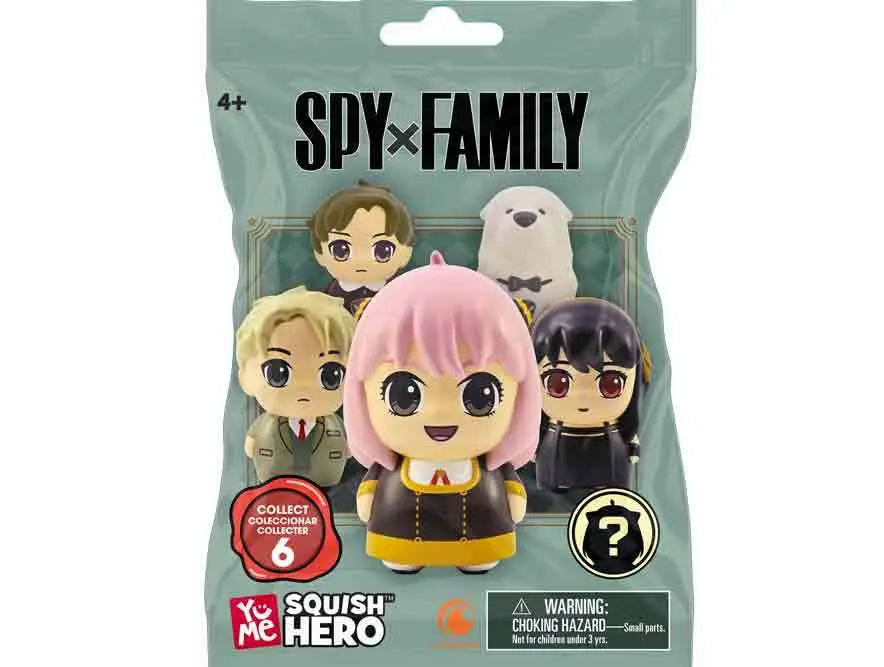 SPY X FAMILY - FOAM SQUISHY - BLIND BAGS  COUNTER DISPLAY (12 UNITS)
