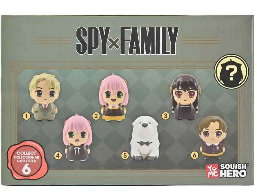 SPY X FAMILY - FOAM SQUISHY - BLIND BAGS  COUNTER DISPLAY (12 UNITS)