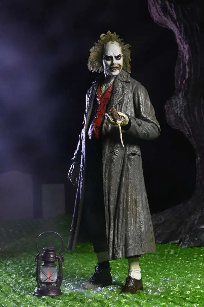 Ultimate beetlejuice tour guide the bio - exorcist scale action fig. 18 cm beetlejuice 1988