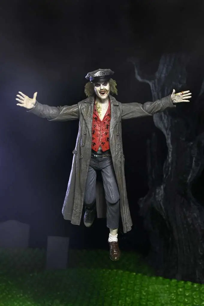 Ultimate beetlejuice tour guide the bio - exorcist scale action fig. 18 cm beetlejuice 1988