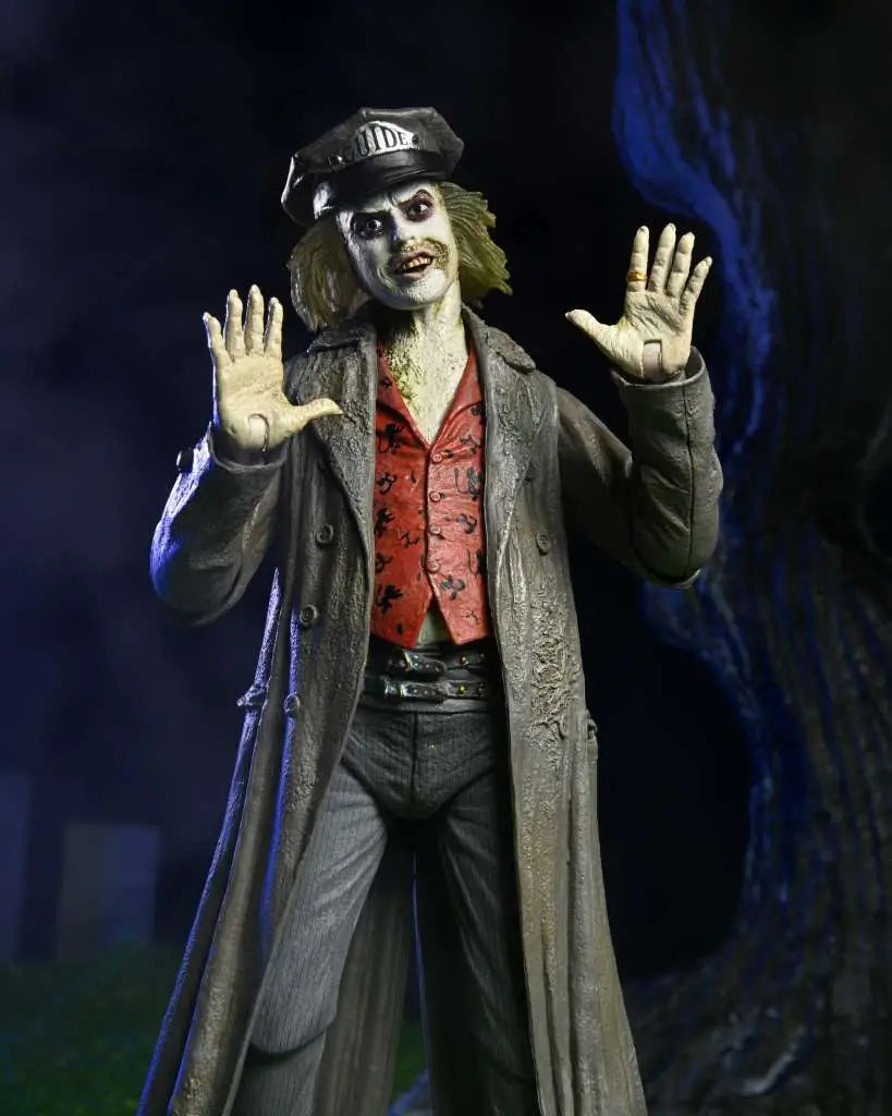 Ultimate beetlejuice tour guide the bio - exorcist scale action fig. 18 cm beetlejuice 1988