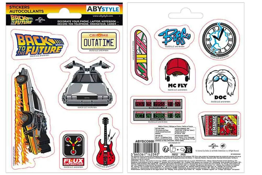 BACK TO THE FUTURE Pegatinas SET