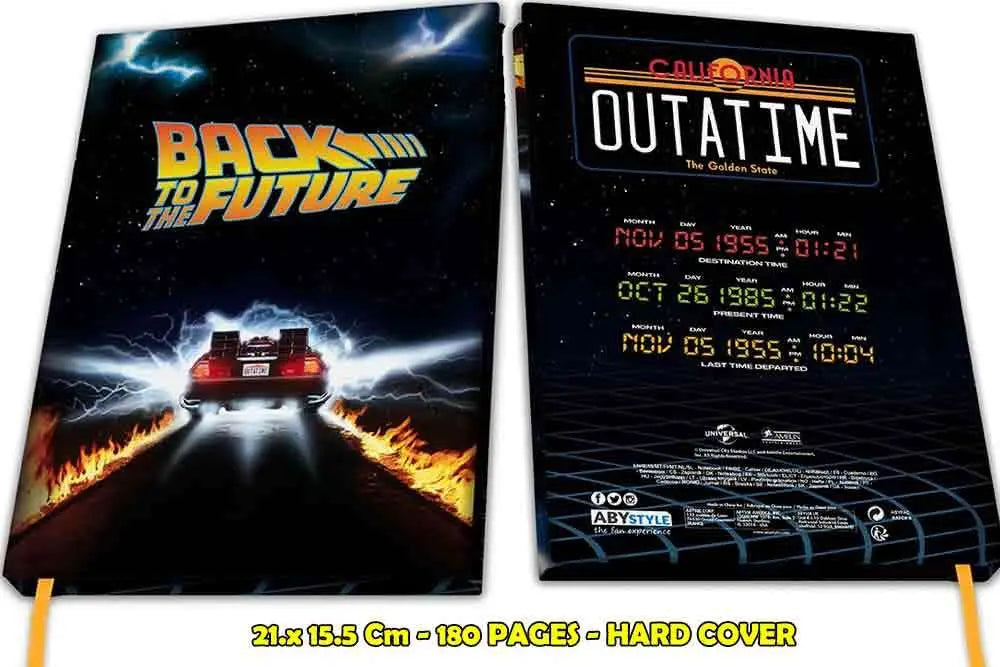 BACK TO THE FUTURE DELOREAN A5 Libreta Frikytopia