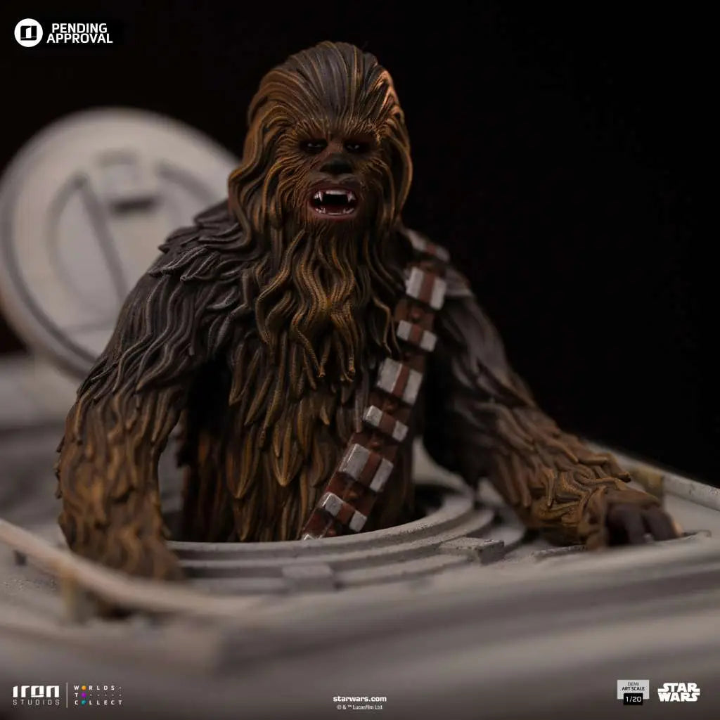 Star Wars Estatua 1/20 Demi Art Scale AT-ST and Chewbacca 53 cm