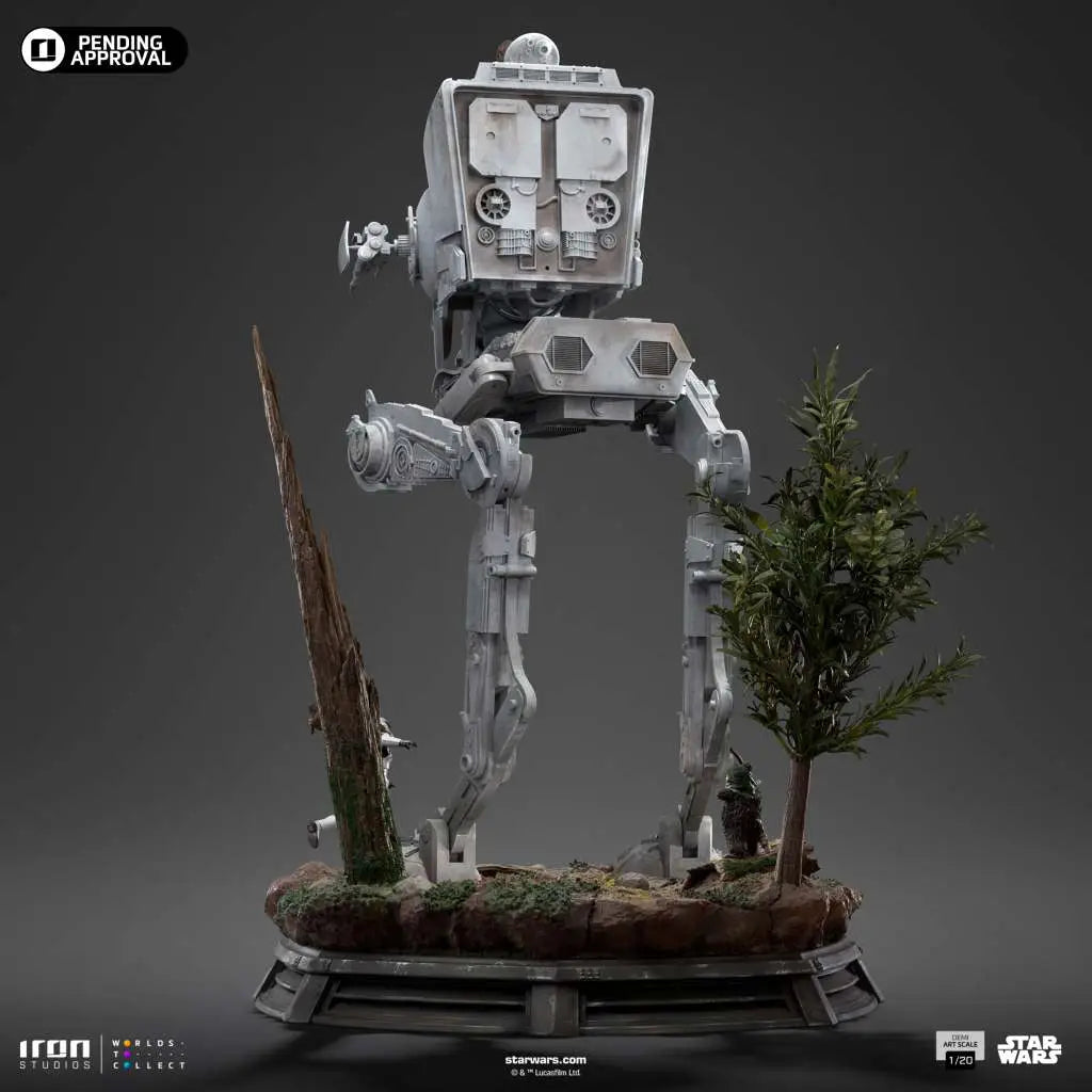 Star Wars Estatua 1/20 Demi Art Scale AT-ST and Chewbacca 53 cm
