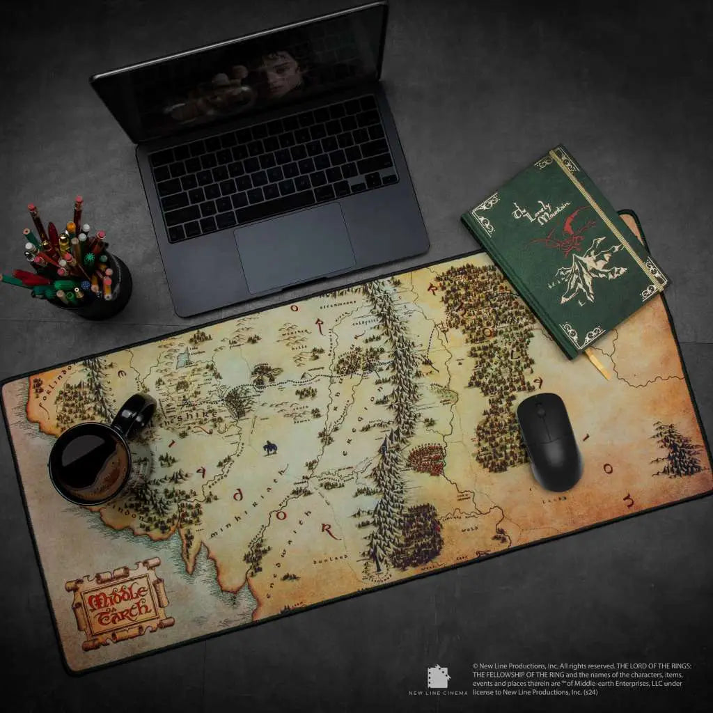 LORD OF THE RINGS MIDDLE EARTH MAP DESK MAT
