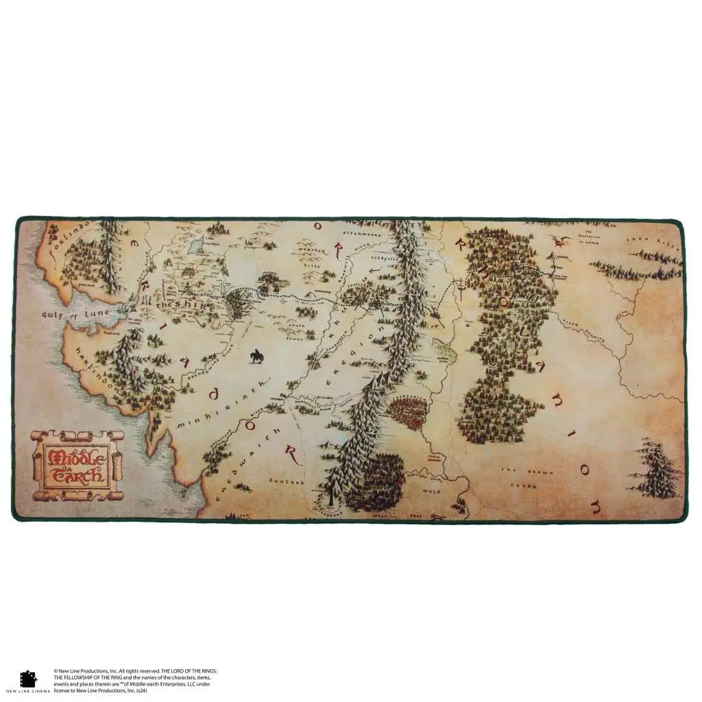 LORD OF THE RINGS MIDDLE EARTH MAP DESK MAT Frikytopia