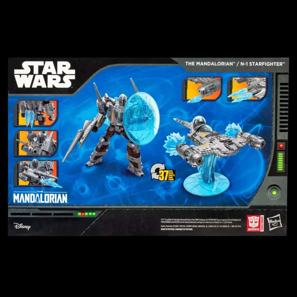 Figura hasbro transformers star wars the mandalorian