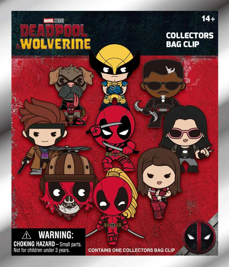 DEADPOOL MOVIE 3D BAG CLIP BLIND BOX DISPLAY (24) Frikytopia