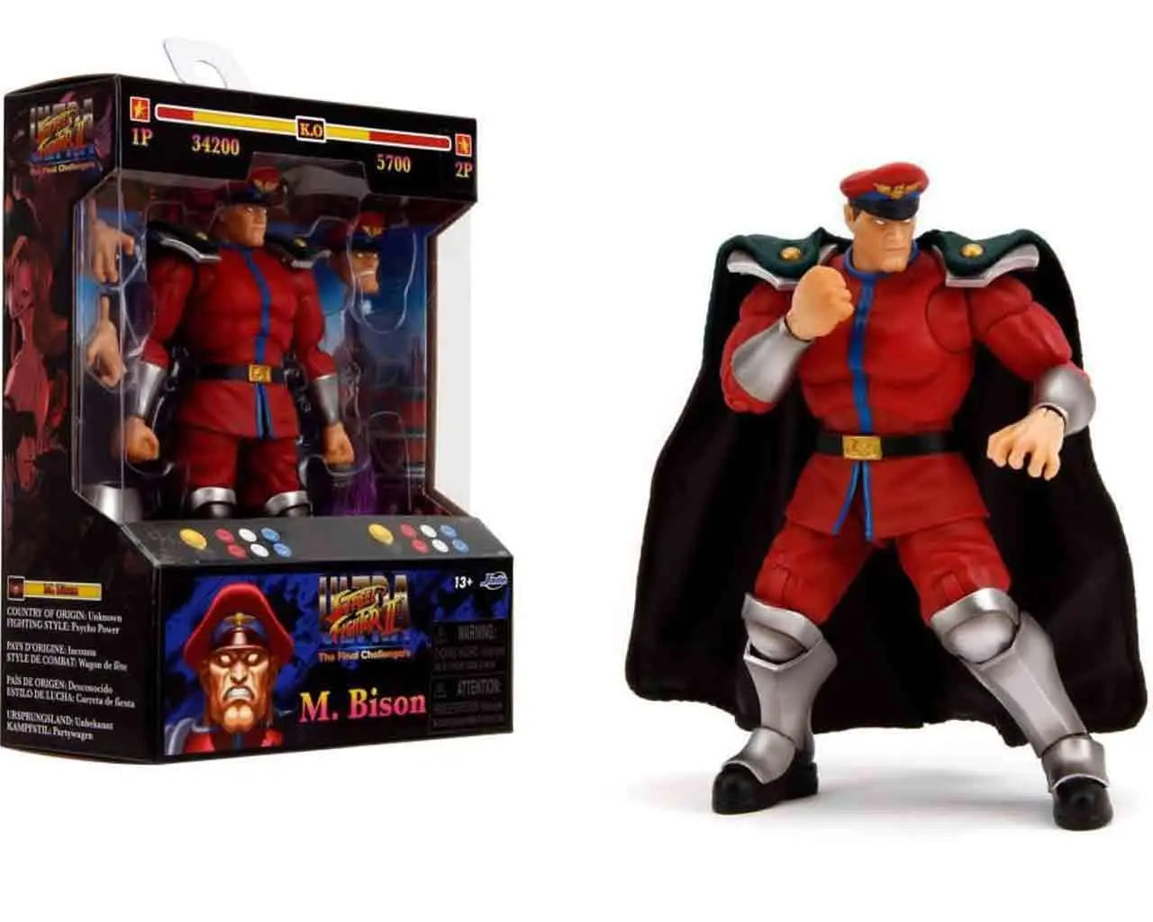 STREET FIGHTER 2 MR BISON 1/12 DELUXE ACTION Figura