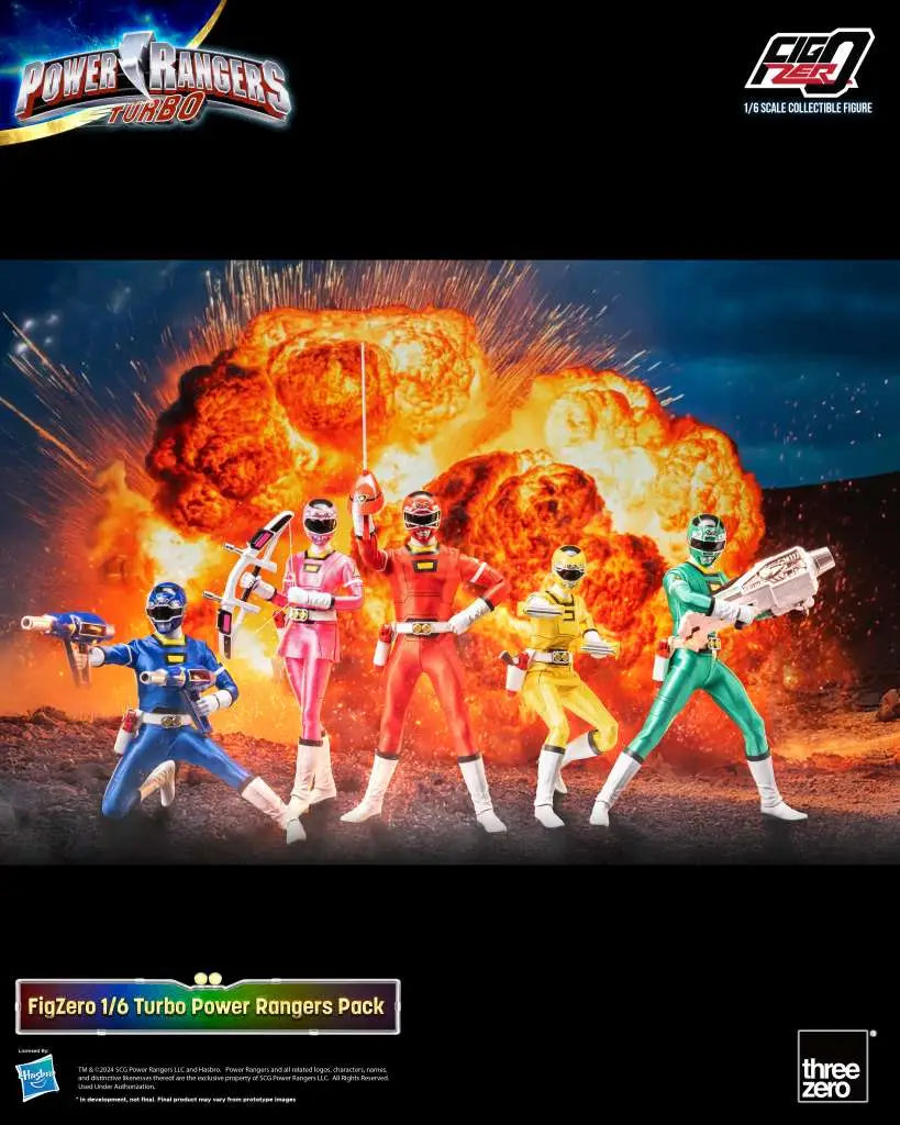 POWER RANGERS TURBO 1/6 Figura 5-PACK