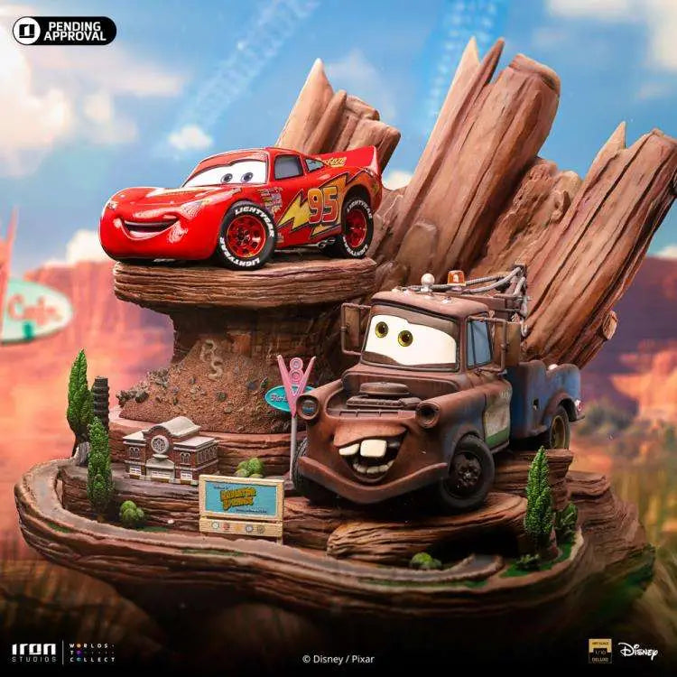 CARS LIGHTNING MCQUEEN + TOW MATER DLX 1/10 ST 1/10 Estatua