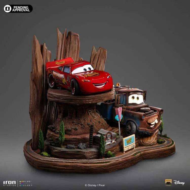 CARS LIGHTNING MCQUEEN + TOW MATER DLX 1/10 ST 1/10 Estatua