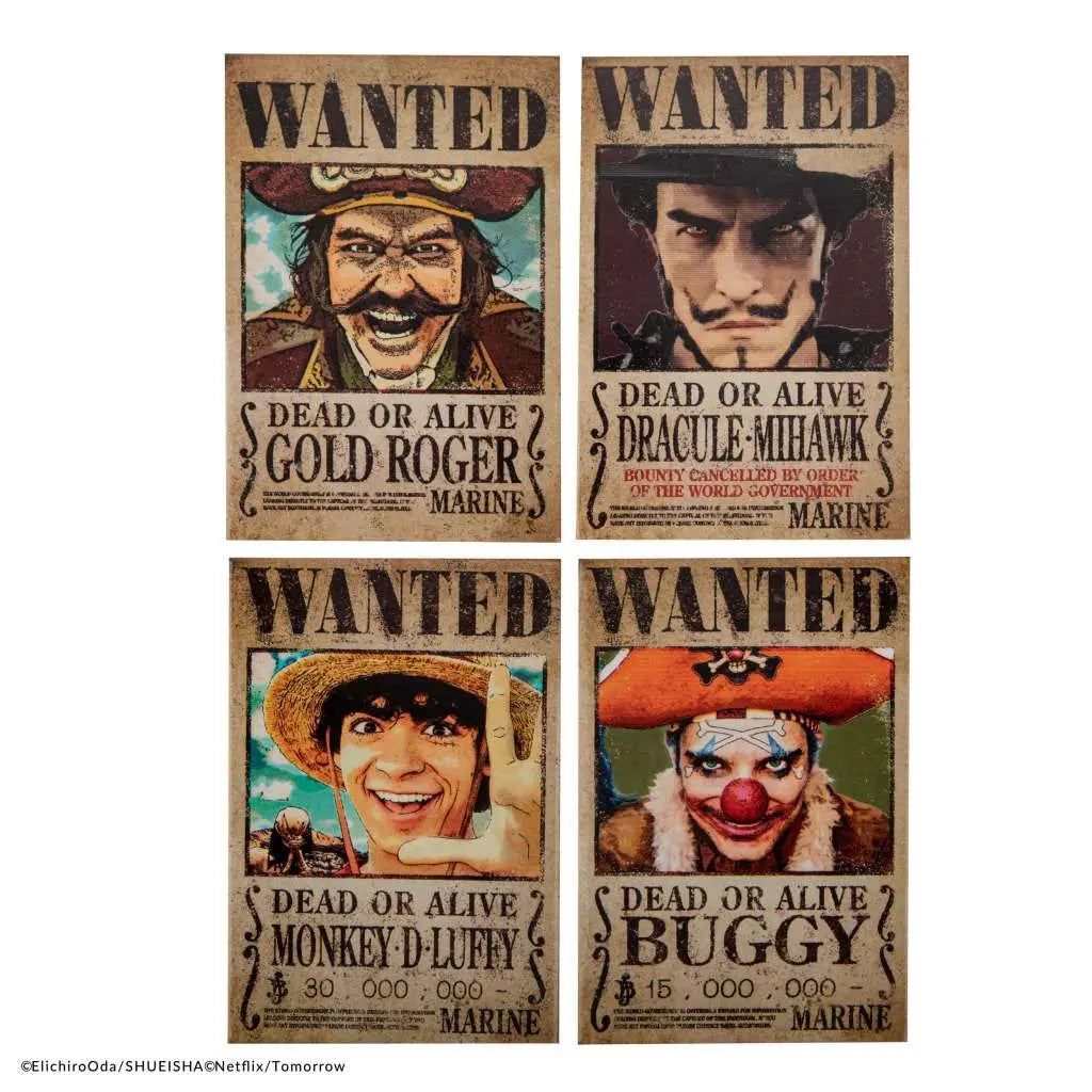 ONE PIECE WANTED MAGNET SET (4) Frikytopia
